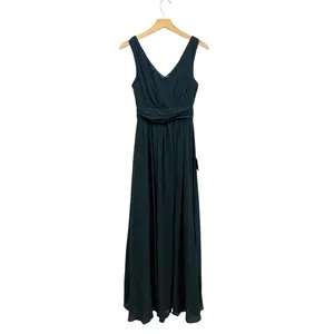 Luus Thoughts of Hue Emerald Green Surplice Maxi Dress size XS NWT thumbnail 5
