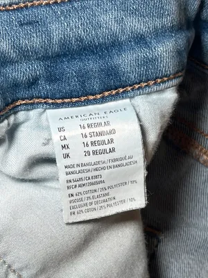 American Eagle Outfitters Highest Rise Jeggings in Blue Wash thumbnail 10