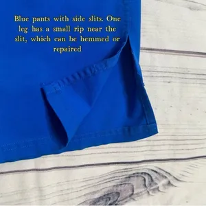 Figs Pants Women XXL/P Livingston‎ Scrub Royal Blue High Rise T21003P 28"L 2XLP thumbnail 11