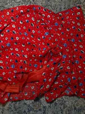 Altard State Red Floral Print Flowy Shorts Smocked Waist Size S thumbnail 4