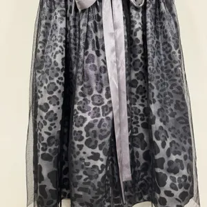 Leopard Print Dress 2 S Metallic Strapless Cocktail Evening Party HOCO Glam thumbnail 9