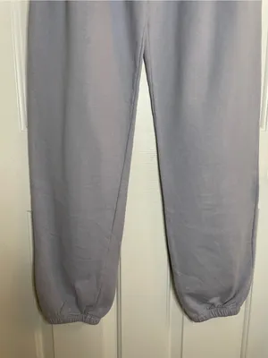 John Galt Light Gray Cozy Drawstring Joggers Size Small retro loungewear basic thumbnail 3