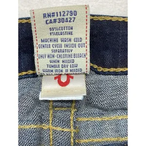 True‎ Religion Women's Billy Low Rise Straight Dark Jeans Size 32x34 thumbnail 9