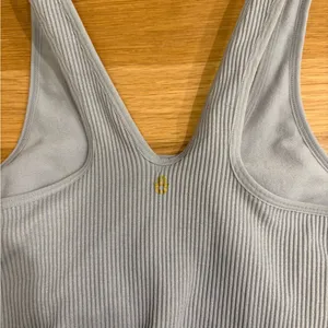 Spiritual Gangster Amor Cropped Tank Light Blue Size XS/S Seamless Ribbed‎ Yoga thumbnail 5