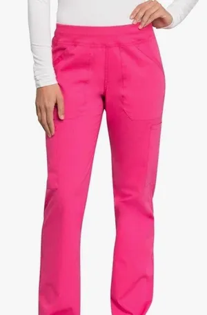 Cherokee Workwear pink Professional scrubs pull on cargo soft stretch Xs tall thumbnail 1
