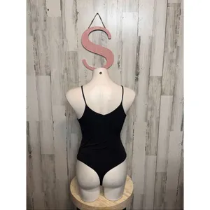 Express Black Twist Front Cutout One-Piece Swimsuit Bodysuit Size Small thumbnail 5
