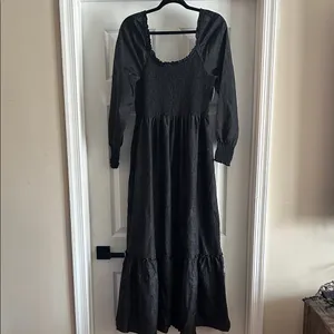 NWT The Hill House Black Wmily Nap Dress - Smocked Bodice thumbnail 13