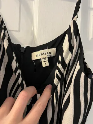Black & White Jumpsuit Size L thumbnail 2