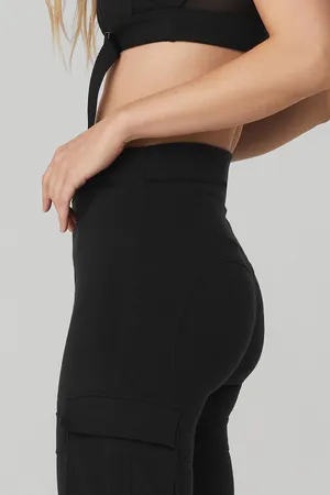 Alo High Waist Catch The Vibe Flare Cargo Legging thumbnail 9