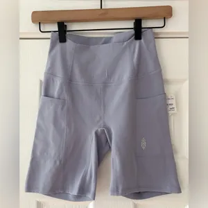 Free People Movement Never Better Pocket Bike‎ Shorts Lavender Size X-Small NWT thumbnail 3