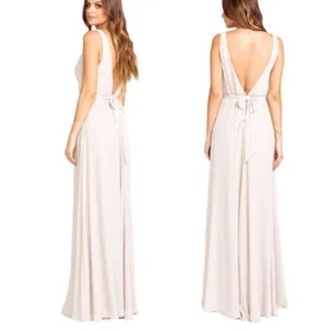Show Me Your Mumu Jenn Maxi Dress in Cream Show Me‎ the Ring Crisp Size L thumbnail 2