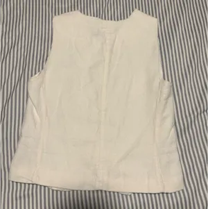 H&M Linen White Vest thumbnail 2