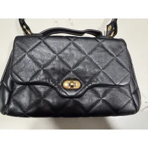 NEW Black Quilted Crossbody Bag OR Clutch Purse 10” thumbnail 2
