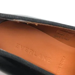 Everlane Shoes The Modern Loafer Leather Slip On Stacked Heel Black Size 5 thumbnail 8