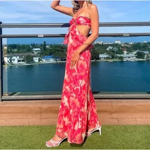 Gianni Bini Cherry Myra Halter Cutout Maxi Dress Sz.10 NWT thumbnail 3