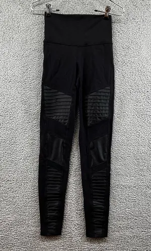 Alo High-Waist Moto Legging Black size XS thumbnail 3