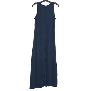 Daily Practice Anthropologie Midi Dress Sleeveless Minimalist Casual Navy XS thumbnail 3