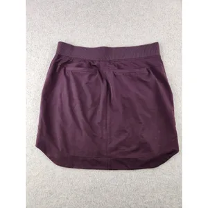 Athleta Midtown Skirt Wild Bloom Purple Elastic Waist Athleisure Womens Sz Small thumbnail 8