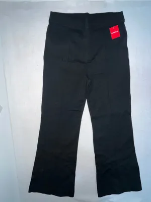 Spanx Perfect Pant Hi-Rise Flare Black Pintuck Work Pants NWT Size XL thumbnail 2