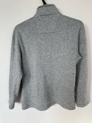 ARROW men’s fleece sweatshirt size M Gray 1/4 Zip Pullover thumbnail 2