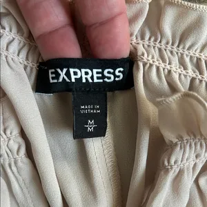 Express Cream Lace Sleeve Blouse thumbnail 2