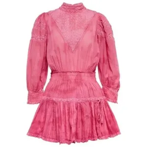 NEW NWT LoveShackFancy Viola Mini Babydoll Dress Pink XS thumbnail 5