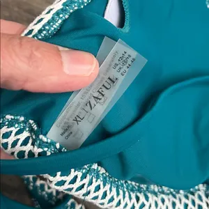 ZAFUL Multiway Triangle Bikini Set – Fishnet Side-Tie Bandeau Halter (XL) ♦️ thumbnail 10