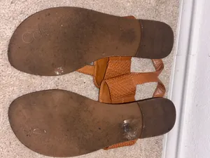 Calvin Klein Tan And Brown Sandals Size 8.5 thumbnail 9