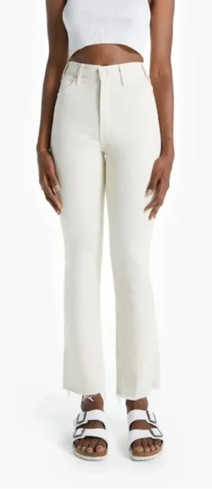Mother The Hustler Ankle Fray Jeans‎ in Gettin' In Ivory Size 24 thumbnail 1