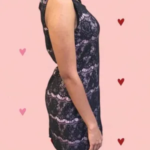 Forever 21 Pink and black lace flapper dress thumbnail 5