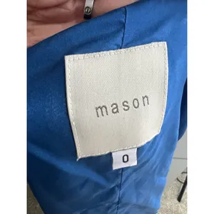 Mason by Michelle‎ Mason Mini Silk Slip Dress 0 Blue Halter Lined thumbnail 6