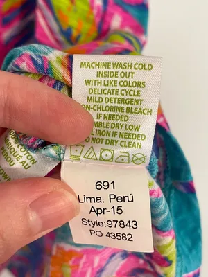 LILLY PULITZER Minka Trapeze Tank Top Sea Blue Summer Haze Pink Tropical Floral thumbnail 11