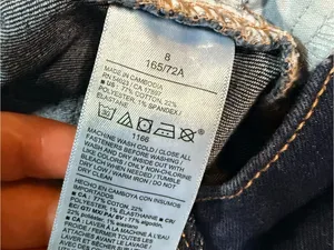 Old Navy Dark Blue High-Rise Straight Jeans thumbnail 5