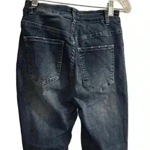 Akira Women's High Rise‎ Skinny Jeans Sparkle Rhinestone Blue Size 9 thumbnail 9