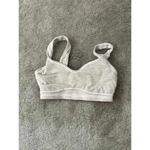 Alo Yoga Alosoft Heart Throb Bra Pink Quartz Heather/White XS Pastel thumbnail 2