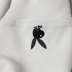 Playboy X Pacsun Camper Oversized Hoodie Full Zip Jacket White Flower Medium thumbnail 6