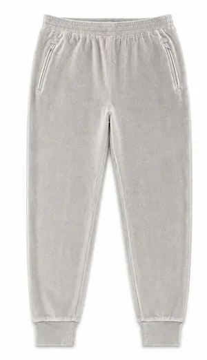 SKIMS Velour Joggers Smoke Gray Large L Velvet Zip Pocket Sweatpants Cozy Y2K thumbnail 1