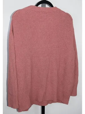 Ava & Viv Mauve Pink Chunky Knit Sweater Plus Size XXL thumbnail 2