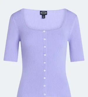 NWT Scoop Square Neckline Cardigan Sweater, XS thumbnail 1