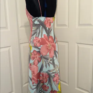 Lovely Day Floral Midi Dress in Pink and Yellow thumbnail 6