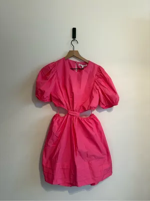 English Factory cut-out mini‎ dress with puff sleeves thumbnail 2