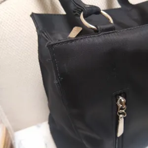 Vintage 90s Nylon Shoulder Bag Silver thumbnail 2