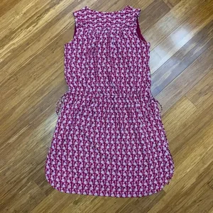 GAP Womens XS Dress Burgundy Paisley‎ Print Sleeveless Summer V-Neck Casual Mini thumbnail 3