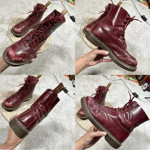 Dr. Martens Women’s Pascal Cherry Shiraz Buttero Leather 8-Eye Boots Size 6 thumbnail 16
