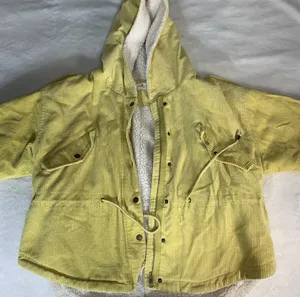 Molly Green yellow hooded sherpa corduroy jacket size Small thumbnail 7