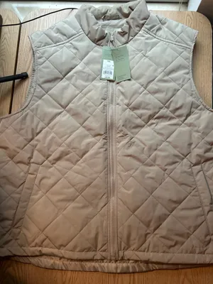 New Men's Goodfellow & Co. Insulated Vest Water/Wind Resistant Tan Lt Khaki XXL thumbnail 1