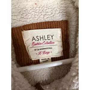 Ashely Sunrise Collection 26 International Brown Corduroy Lined Jacket XL thumbnail 4