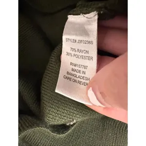 Love Always Olive Green Wrap Mini Dress Size MED Long Sleeve Bodycon Tie Waist V thumbnail 5