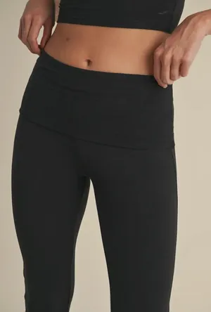 Kimberly Black Fold Over Flared Bottoms thumbnail 5