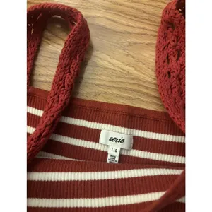 Aerie Crochet Sweater Tank Top Size Large thumbnail 5